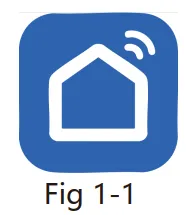 Smartlife app icon, a house with a Wi-Fi symbol (Fig 1-1)