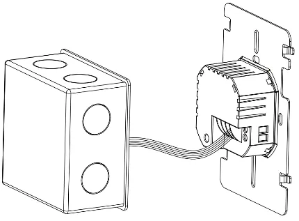 Another diagram of separating the display panel from the base unit and connecting them with a flat cable